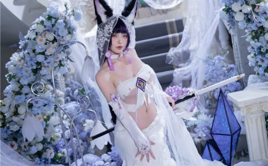 清水由乃 碧蓝航线 武藏 紫藤花 [51P1V-638MB]