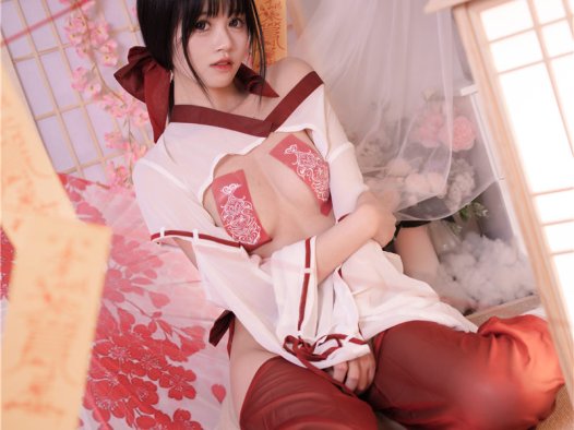 千反田鹿子 祈福巫女[56P-724M]