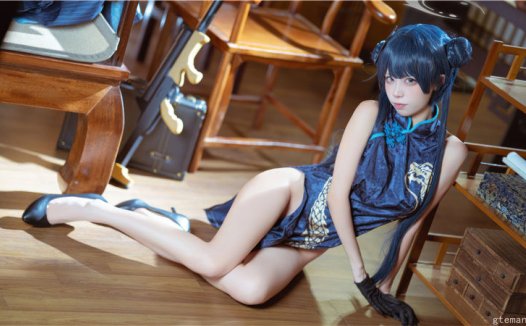 三無人型 碧蓝档案 妃咲旗袍[42P-269M]