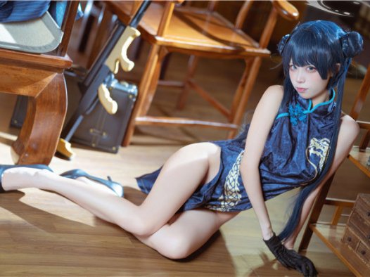 三無人型 碧蓝档案 妃咲旗袍[42P-269M]