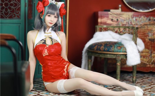 51酱 碧蓝航线-柴郡新春旗袍[12P-55M]