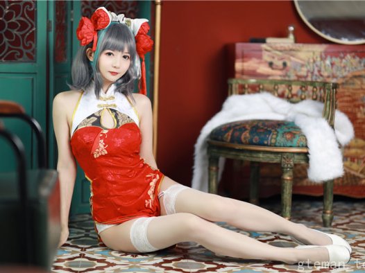 51酱 碧蓝航线-柴郡新春旗袍[12P-55M]