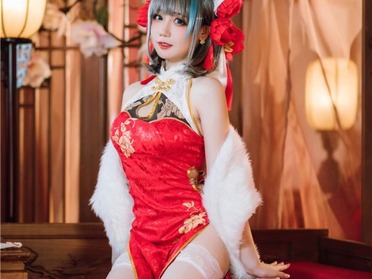 焖焖碳 柴郡旗袍 [29P-509MB]